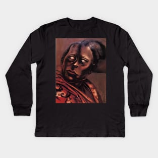 head of a woman 1936 - David Alfaro Siqueiros Kids Long Sleeve T-Shirt